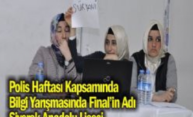 Polis Haftası Etkinlikleri Kapsamında Bilgi Yarışmasında Final