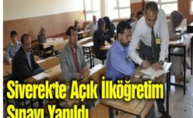 Siverek'te Açık İlköğretim Sınavı Yapıldı