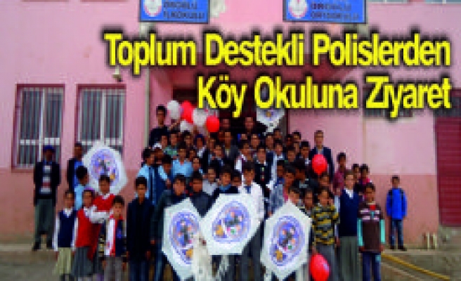 Toplum Destekli Polislerden Köy Okuluna Ziyaret