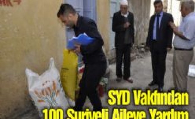 SYD Vakfından 100 Suriyeli Aileye Yardım
