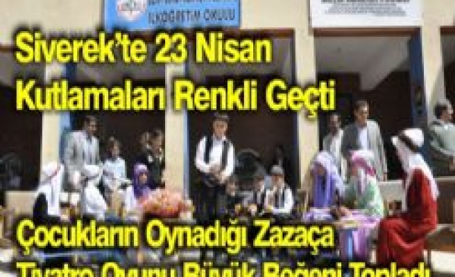 Metin Gençdal İlk ve Ortaokulu Öğrencilerinden Zazaça Tiyatro Oyunu