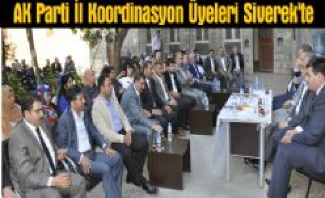 AK Parti İl Koordinasyon Üyeleri Siverek'te 
