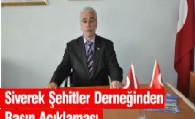 Siverek Şehitler Derneğinden Basın Açıklaması