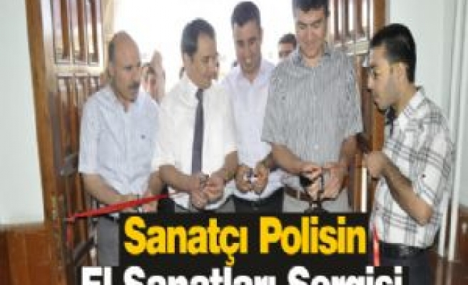 Polis Memurundan El Sanatları Sergisi