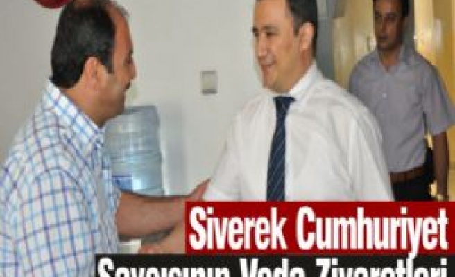 Siverek Cumhuriyet Baş Savcısının Veda Ziyaretleri 