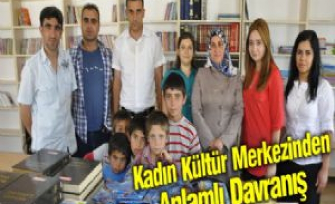 Kadın Kültür Merkezinden Anlamlı Davranış