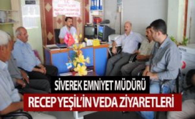 İlçe Emniyet Müdürü Yeşil'in Veda Ziyaretleri