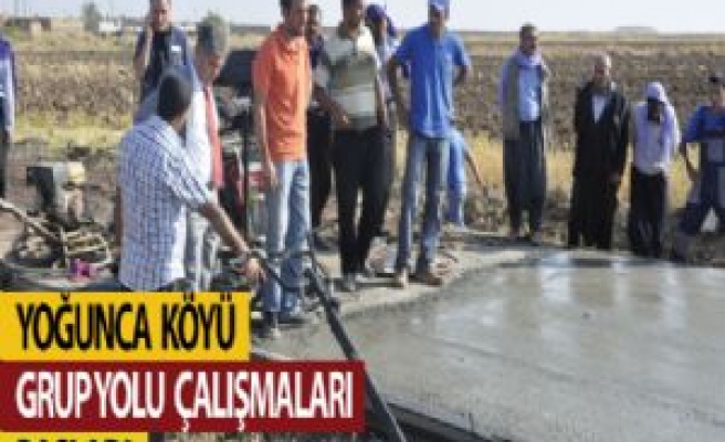 Yoğunca Köyü Grup Yolu Çalışmaları Başladı