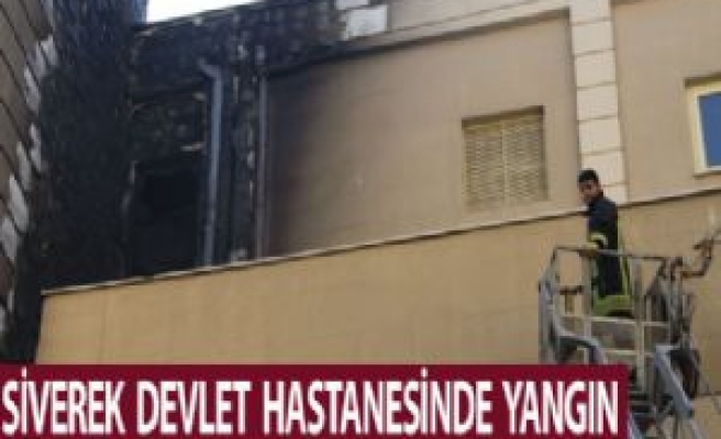 Siverek Devlet Hastanesinde Korkutan Yangın