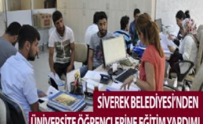 Siverek Belediyesinden Üniversite Öğrencilerine Eğitim Yardımı
