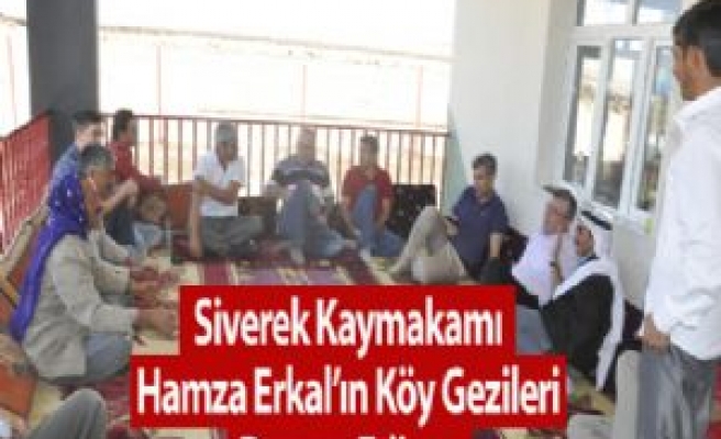 Siverek Kaymakamı Hamza Erkal'ın Köy Gezileri Devam Ediyor 