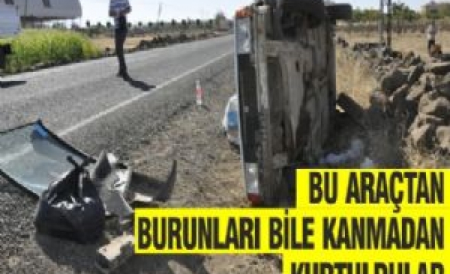 TRAFİK KAZASINDA ADETA MUCİZE GERÇEKLEŞTİ