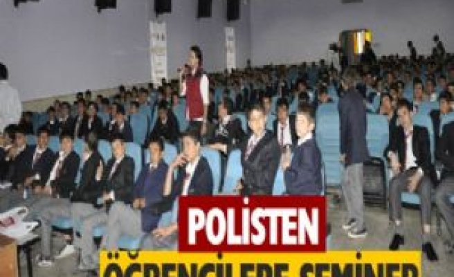 İlçe Emniyet Müdürlüğünden Öğrencilere Yönelik Seminer