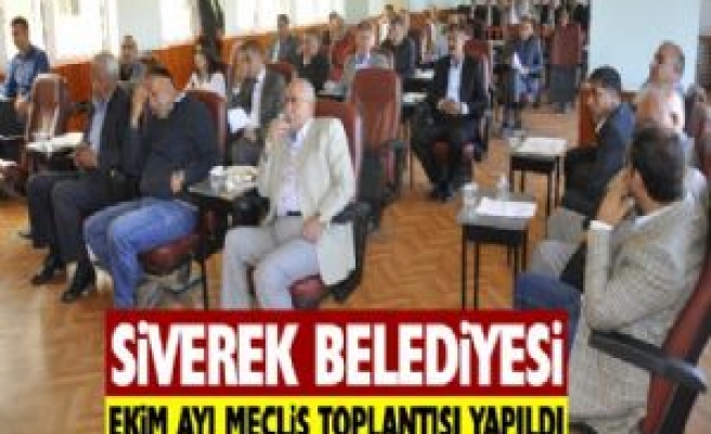 Siverek Belediyesi Ekim Ayı Meclis Toplantısı Yapıldı