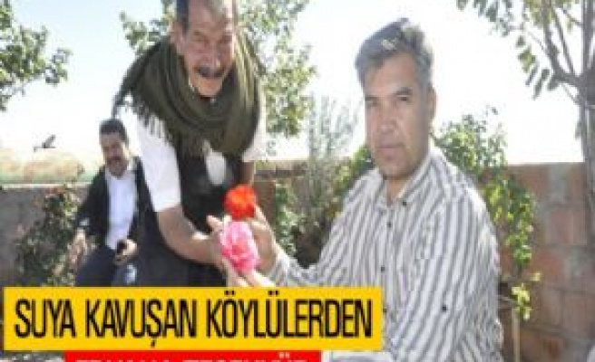 Suya Kavuşan Köylülerden Erkal'a Teşekkür