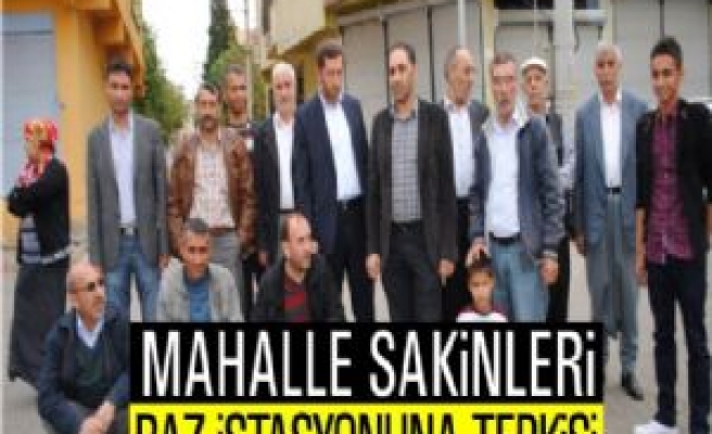 Mahalle sakinleri baz istasyonuna tepkisi