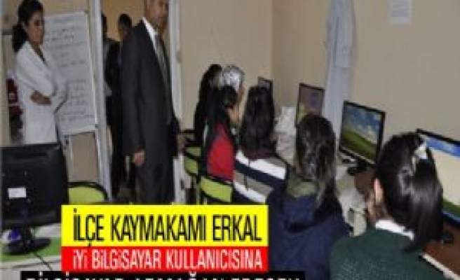 İlçe Kaymakamı Erkal'dan Kadın Kültür Merkezine Ziyaret