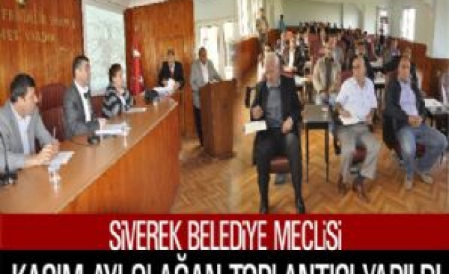 Belediye Meclisi Kasım Ayı Olağan Toplantısı Yapıldı 