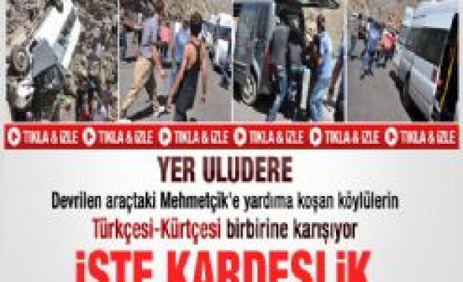 Şırnak'ta askerlerin bulunduğu minibüs şarampole yuvarlandı