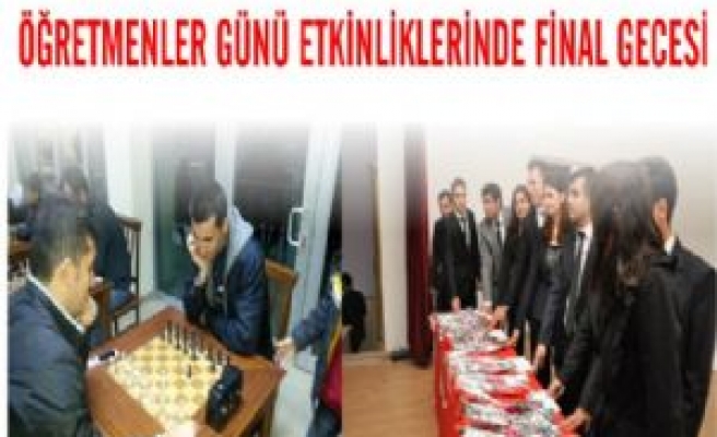 Öğretmenler Günü Etkinliklerinde Final Gecesi