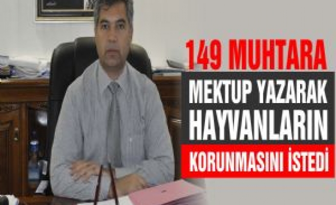 Erkal; Muhtarlara Mektup Yazarak Hayvanların Korunmasını İstedi