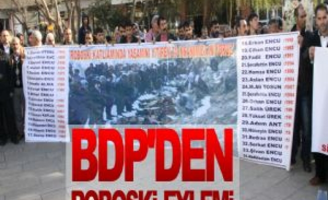 BDP İlçe Teşkilatı Roboski İçin Yürüdü