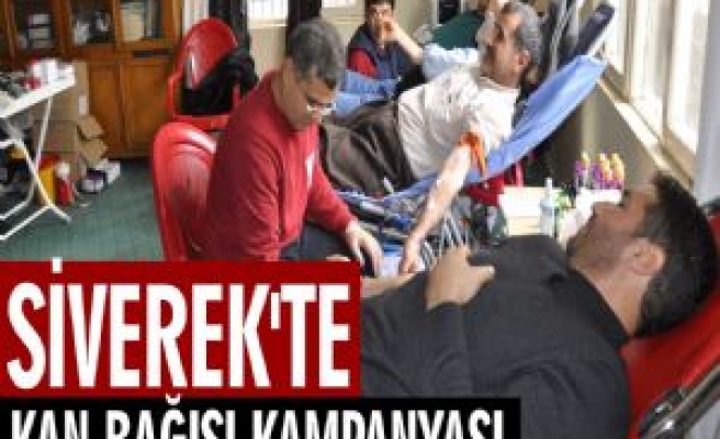 Siverek'te Kan Bağışı Kampanyası 