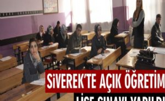 Siverek'te Açık Öğretim Lisesi Sınavı Başladı