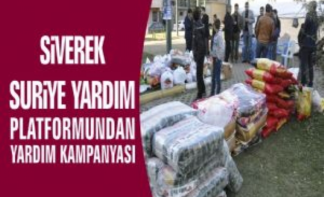 Siverek Suriye Yardım Platformundan Yardım Kampanyası 