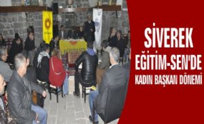 Siverek Eğitim-Sen'de Kadın Başkan Dönemi