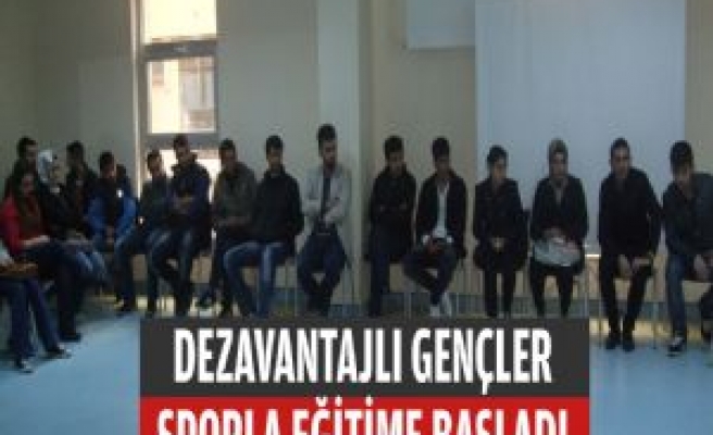 Dezavantajlı Gençler Sporla Eğitime Başladı