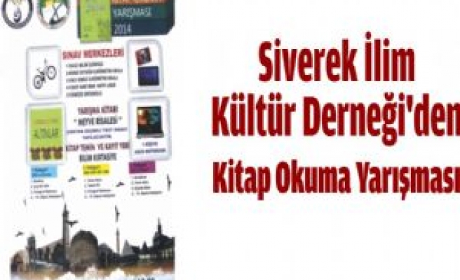 Ödüllü Kitap Okuma Yarışması Düzenlenecek 