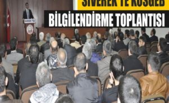 Siverek'te KOSGEB Bilgilendirme Toplantısı 