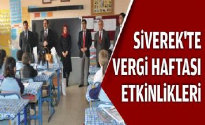 Siverek'te Vergi Haftası Etkinlikleri