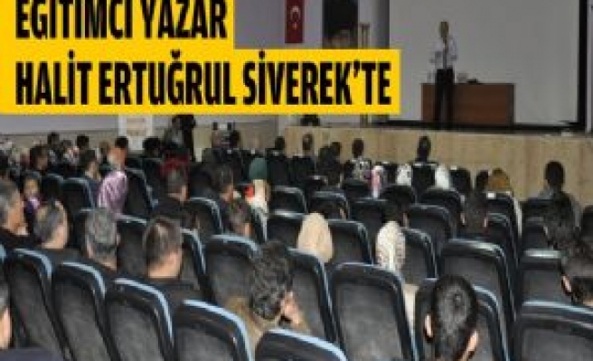 Eğitimci Yazar Halit Ertuğrul Siverek'te