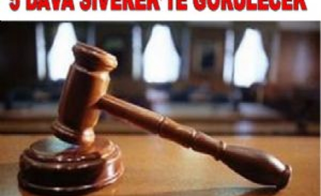 5 Dava Siverek'te Görülecek