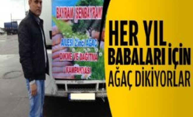 Her Yıl Babaları İçin Ağaç Dikiyorlar