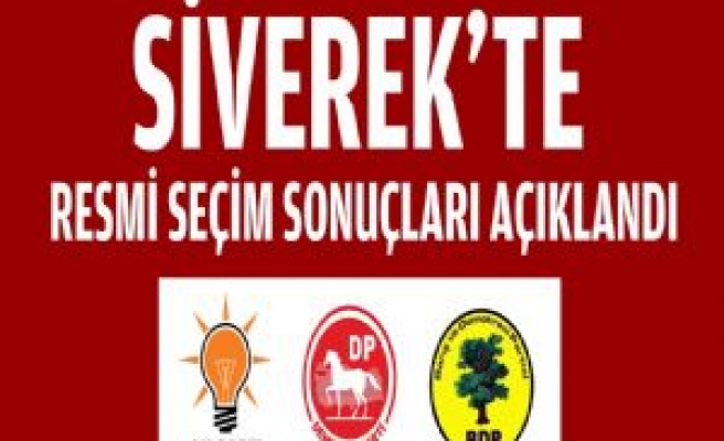 Resmi Seçim Sonuçları Açıklandı