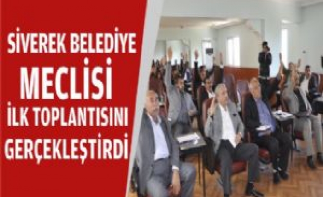 Siverek Belediye Meclisi İlk Toplantısını Yaptı 