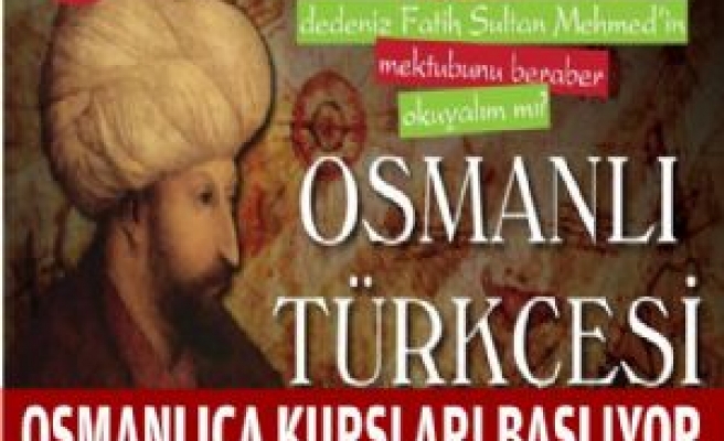 Osmanlıca Türkçesi Kurs Kayıtları Başladı