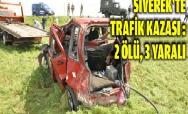 Siverek'te Trafik Kazası 2 Ölü, 3 Yaralı