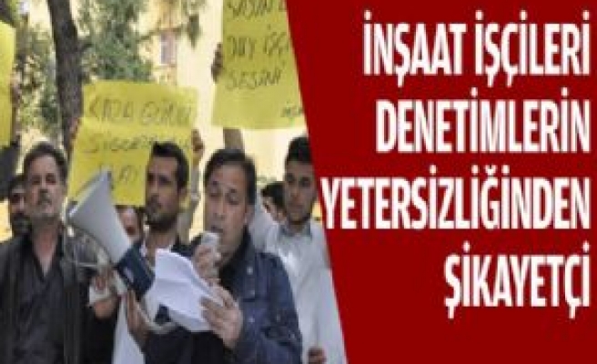 İnşaat İşçilerinden Basın Açıklaması