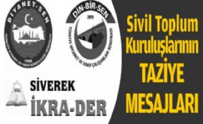 STK'lardan Soma'da Hayatını Kaybeden İşçiler İçin Başsağlığı
