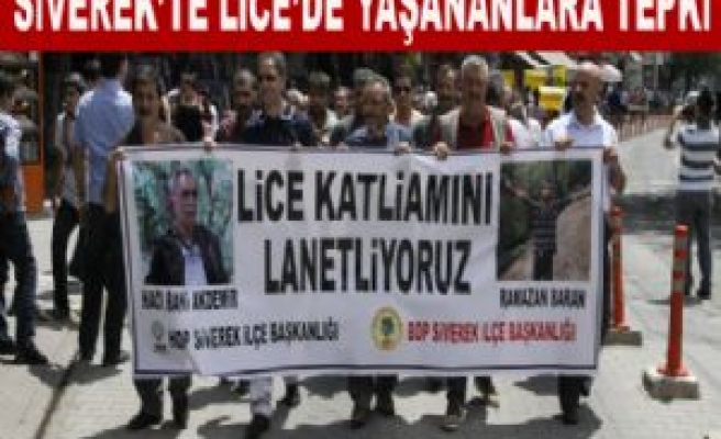 Lice'de Yaşananlar Siverek'te Protesto Edildi