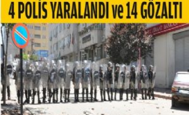 Siverek'te 14 Gözaltı, 4 Polis Yaralı