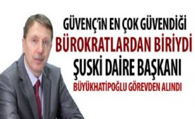 ŞUSKİ Daire Başkanı Görevden Alındı