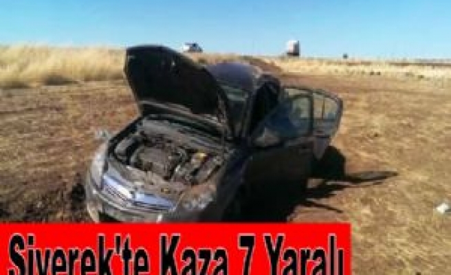 Siverek'te Otomobil Takla Attı 7 yaralı