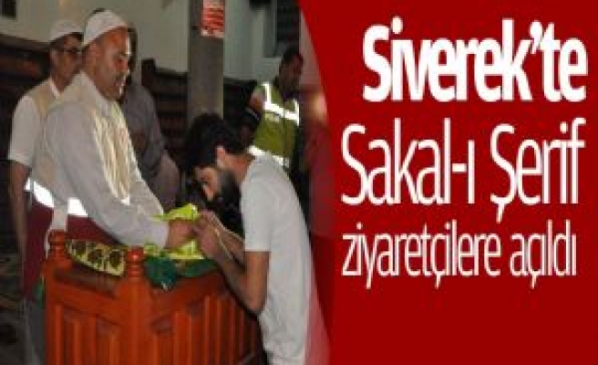 Siverek'te Sakal-ı Şerif Ziyarete Açıldı