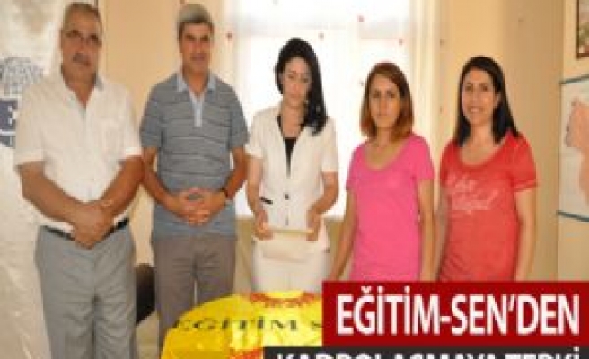 Eğitim-Sen: Eğitim'de Kadrolaşmaya Tepki