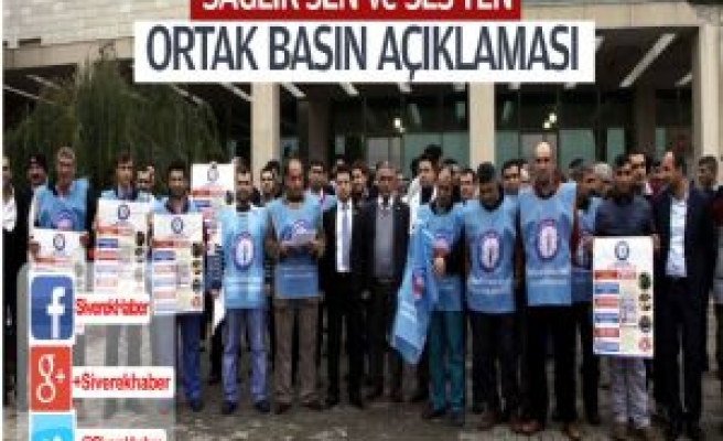 HASTANE'DE DARP EDİLEN MESLEKTAŞLARI İÇİN ORTAK BASIN AÇIKLAMASI